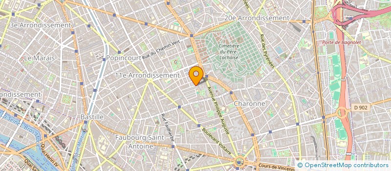 localisation de l'entreprise MADAME ALBANE GAYET  PARIS