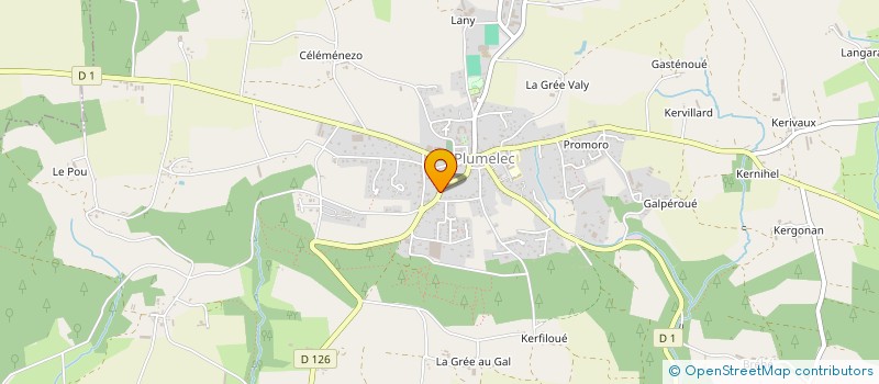 localisation de l'entreprise MADAME ALBANE HERVE à PLUMELEC