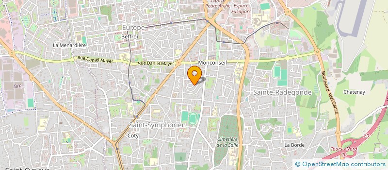 localisation de l'entreprise MADAME ALBANE JAMOIS  TOURS