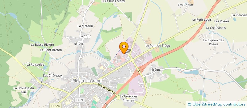 localisation de l'entreprise MADAME ALBANE JOLIVET  PLELAN-LE-GRAND