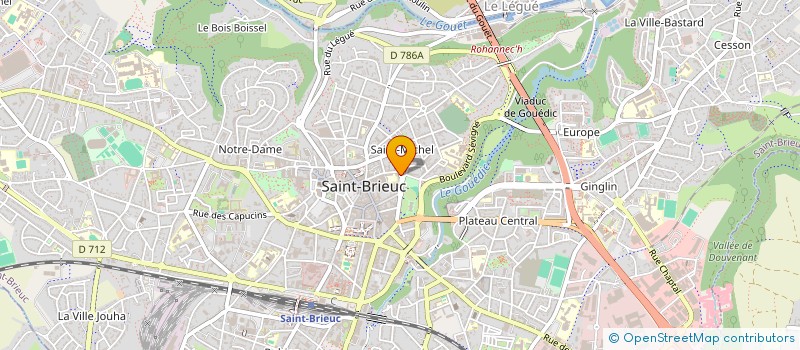 localisation de l'entreprise MADAME ALBANE JOUAN à SAINT-BRIEUC