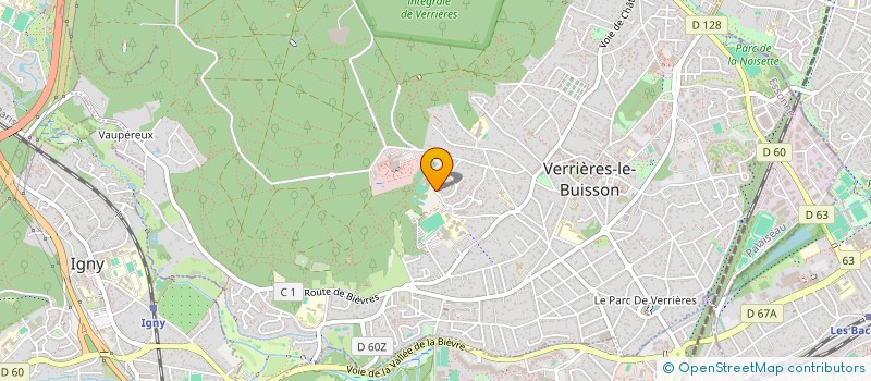 localisation de l'entreprise MADAME ALBANE JOUVE à VERRIERES-LE-BUISSON