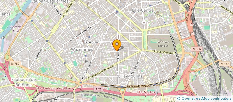 localisation de l'entreprise MADAME ALBANE LEGRAND à LILLE