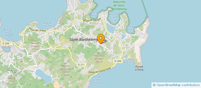 localisation de l'entreprise MADAME ALBANE LEMAIRE  SAINT-BARTHELEMY