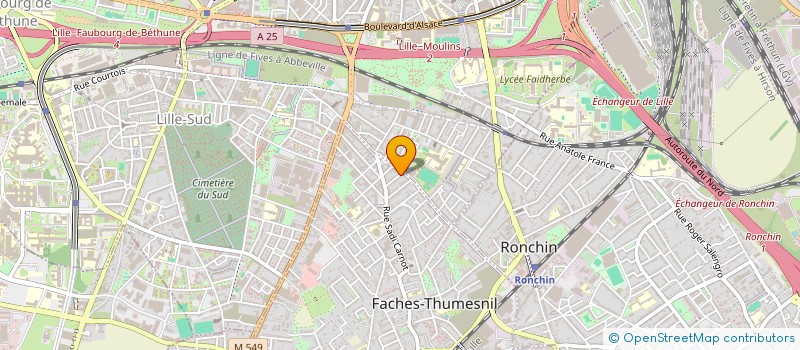 localisation de l'entreprise MADAME ALBANE LENOIR  FACHES-THUMESNIL