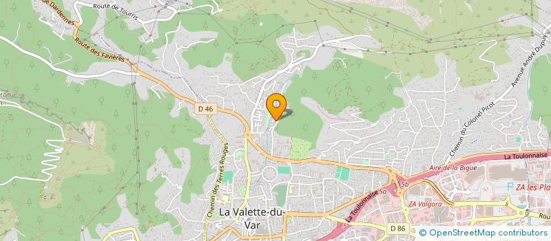 localisation de l'entreprise MADAME ALBANE MAURIN à LA VALETTE-DU-VAR