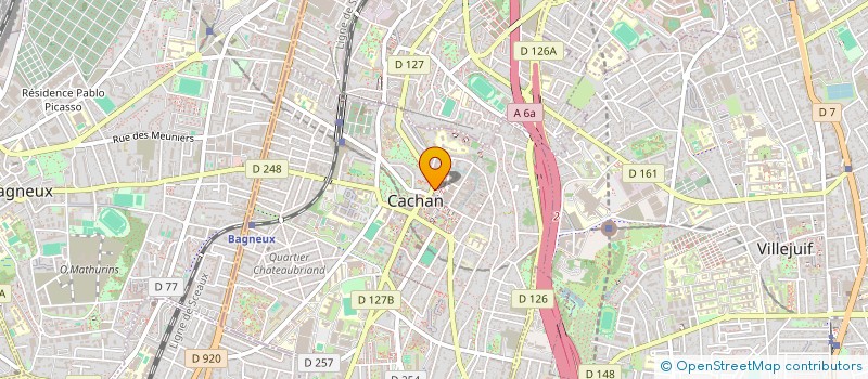 localisation de l'entreprise MADAME ALBANE PAPIN  CACHAN