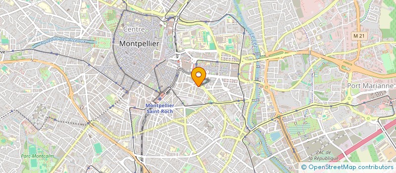 localisation de l'entreprise MADAME ALBANE ROUCOULES  MONTPELLIER