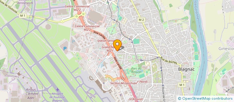 localisation de l'entreprise MADAME ALBANE RULLIER  BLAGNAC