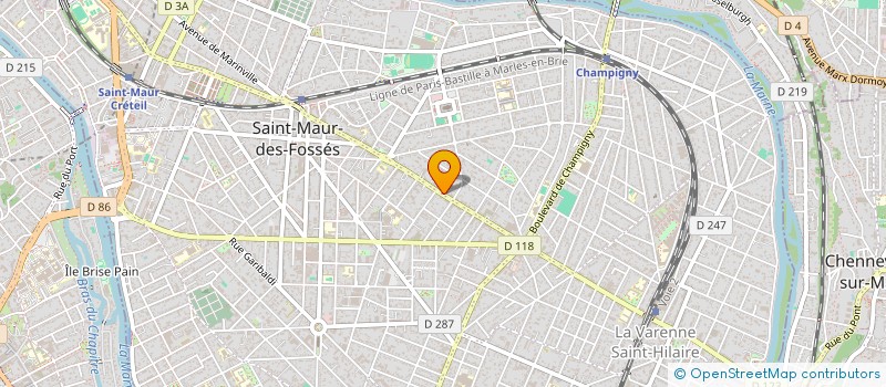 localisation de l'entreprise MADAME ALBANE SCIARAFFA à SAINT-MAUR-DES-FOSSES