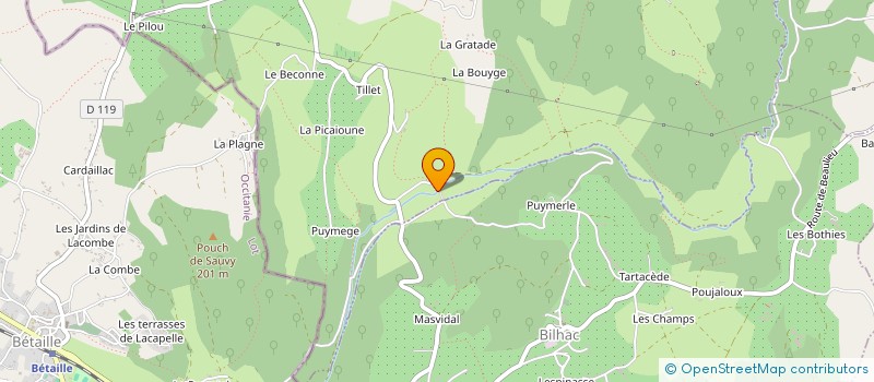 localisation de l'entreprise MADAME ALBANE SEGUI  QUEYSSAC-LES-VIGNES