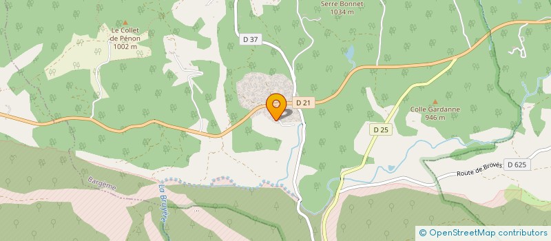 localisation de l'entreprise MADAME ALBANE THIERION DE MONCLIN  BARGEME