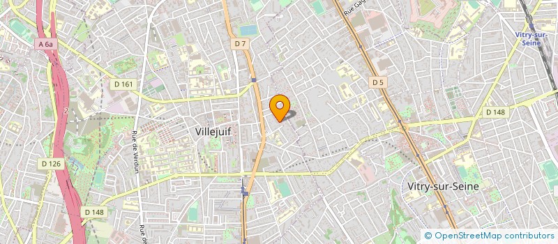 localisation de l'entreprise MADAME ALBANE TOULOUSE  VILLEJUIF