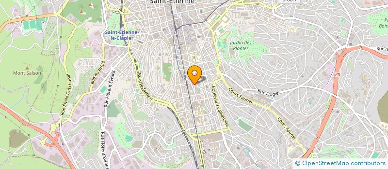 localisation de l'entreprise MADAME ALBANE TROCME  SAINT-ETIENNE