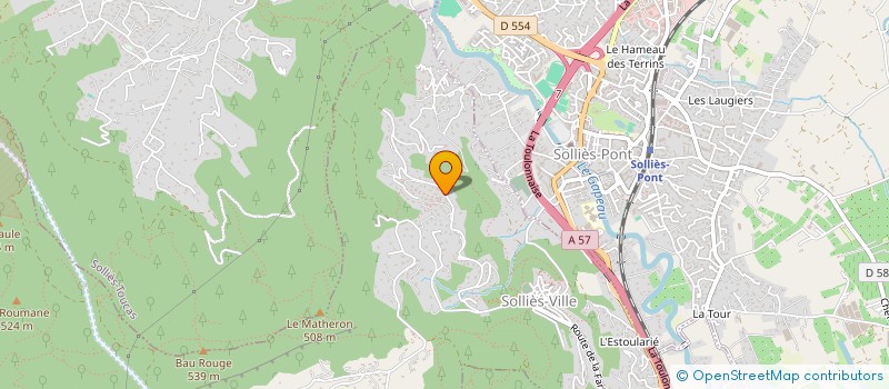 localisation de l'entreprise MADAME ALBANE ZELIE  SOLLIES-VILLE