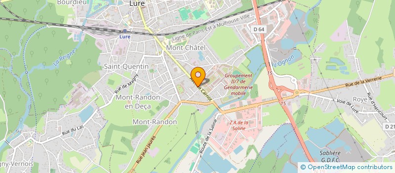 localisation de l'entreprise MADAME ALBERT BRESSON à LURE