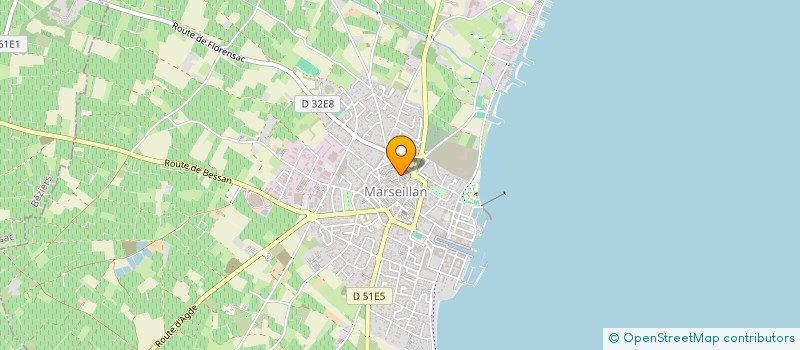 localisation de l'entreprise MADAME ALBERT FARENC à MARSEILLAN