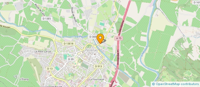 localisation de l'entreprise MADAME ALBERTE BIROT  PEZENAS