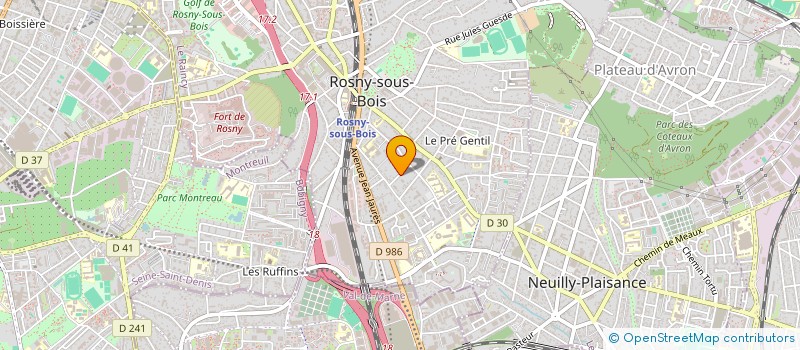 localisation de l'entreprise MADAME ALBERTE BONNET à ROSNY-SOUS-BOIS