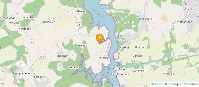 localisation de l'entreprise MADAME ALBERTE JOLLIVET  NEVEZ