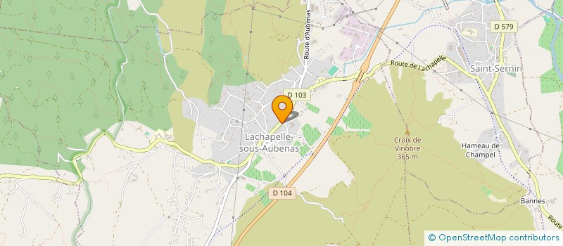 localisation de l'entreprise MADAME ALBERTE PIGNEDE  LACHAPELLE-SOUS-AUBENAS