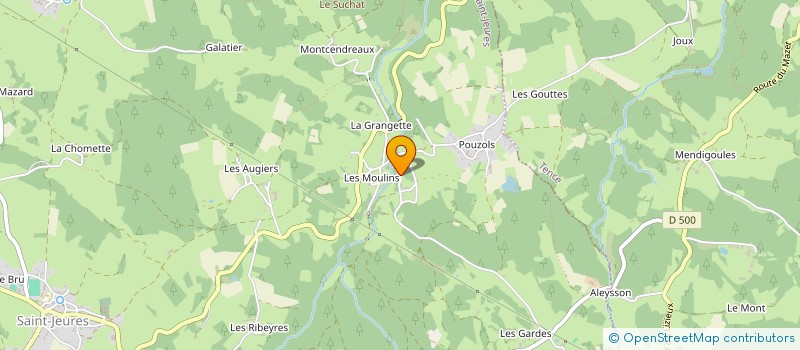 localisation de l'entreprise MADAME ALBERTE POULET à SAINT-JEURES