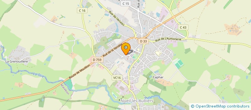 localisation de l'entreprise MADAME ALBERTINA MENDES MACEDO  NUEIL-LES-AUBIERS