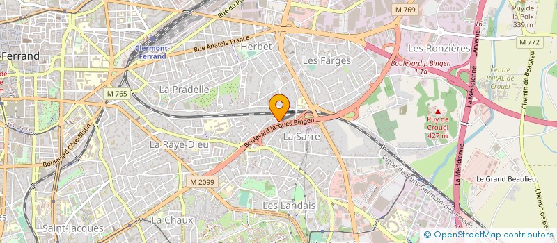 localisation de l'entreprise MADAME ALBERTINA RODRIGUES à CLERMONT-FERRAND