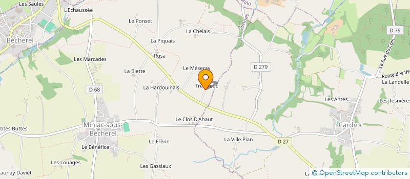 localisation de l'entreprise MADAME ALBERTINE BRIOT à MINIAC-SOUS-BECHEREL