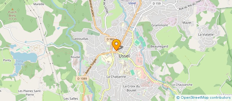 localisation de l'entreprise MADAME ALBERTINE CULINAS à USSEL