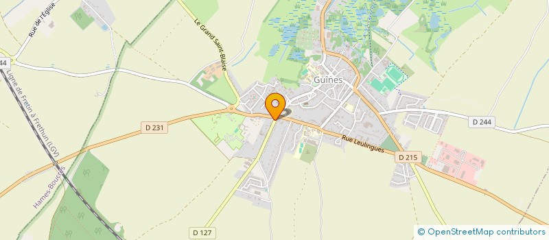 localisation de l'entreprise MADAME ALBERTINE DEMARET  GUINES