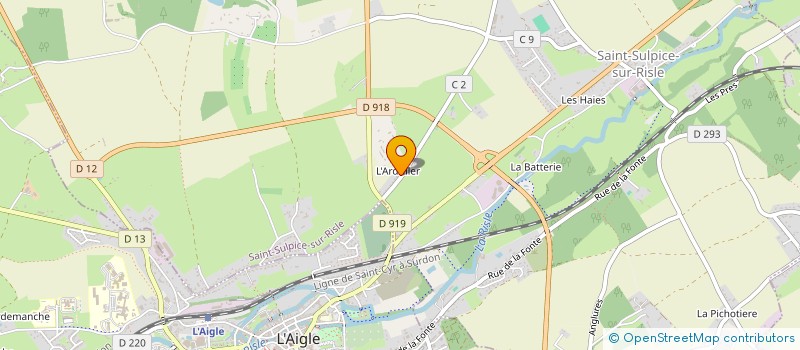 localisation de l'entreprise MADAME ALBERTINE DUVAL à SAINT-SULPICE-SUR-RISLE