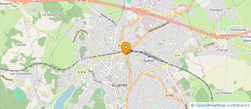 localisation de l'entreprise MADAME ALBERTINE GICLAIS à GUERET