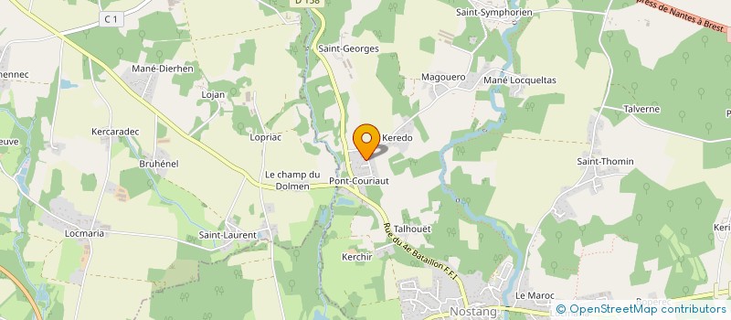 localisation de l'entreprise MADAME ALBERTINE LE BIHAN à NOSTANG