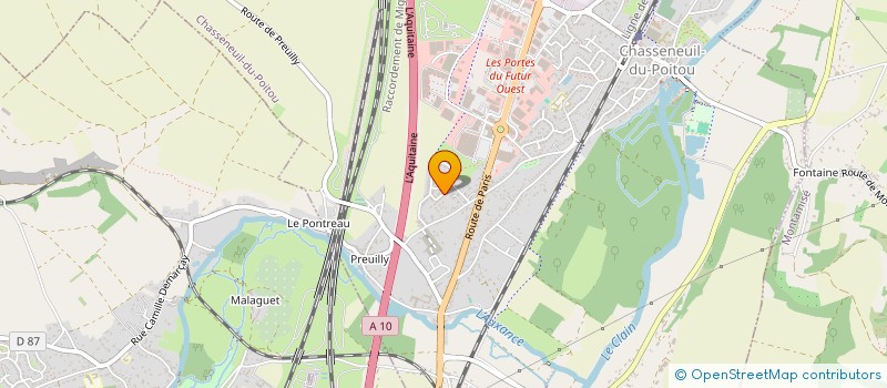 localisation de l'entreprise MADAME ALBERTINE MAMORY  CHASSENEUIL-DU-POITOU