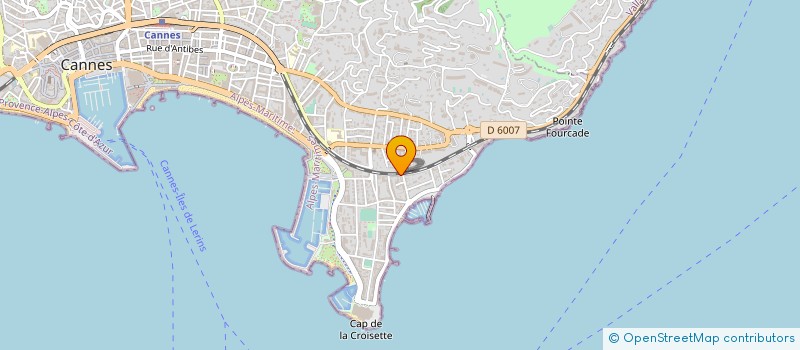 localisation de l'entreprise MADAME ALBERTINE RAYBAUD à CANNES