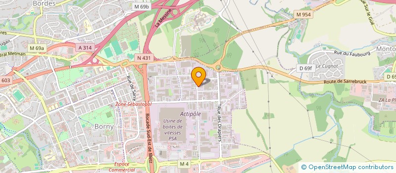 localisation de l'entreprise MADAME ALBERTINE VINCLER  METZ