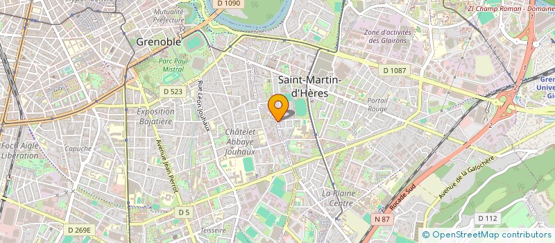 localisation de l'entreprise MADAME ALBINE BOSSON à SAINT-MARTIN-D'HERES