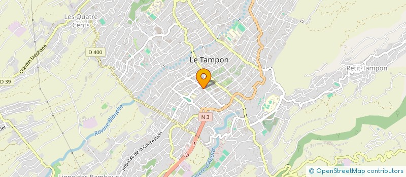 localisation de l'entreprise MADAME ALBINE DE GUIGNE  LE TAMPON