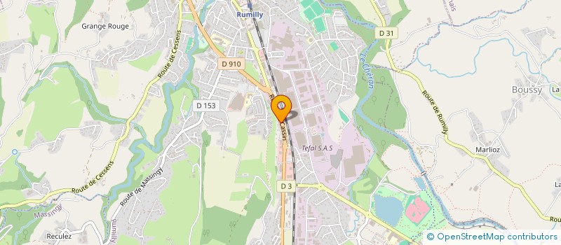 localisation de l'entreprise MADAME ALBULENA QORROLLI  RUMILLY