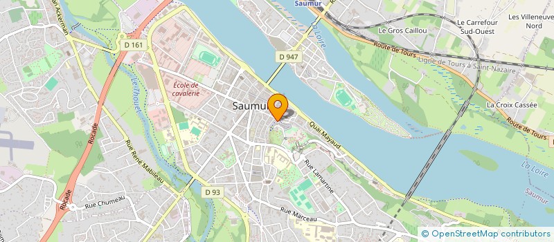 localisation de l'entreprise MADAME ALDA CRISTINA COELHO FERREIRA  SAUMUR