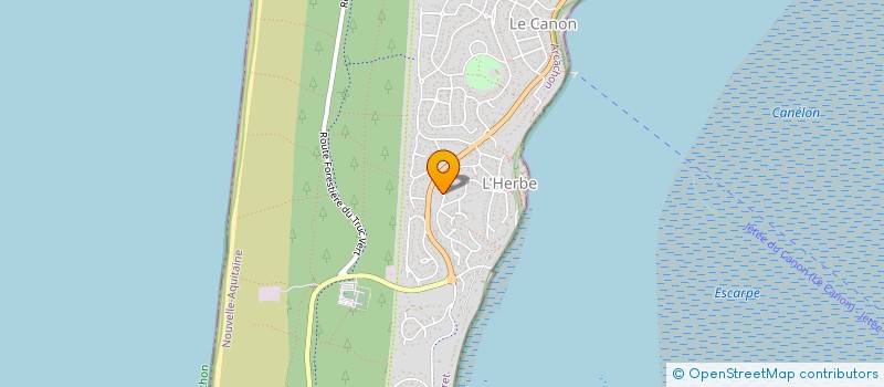 localisation de l'entreprise MADAME ALDEGONDE PONIATOWSKI à LEGE-CAP-FERRET