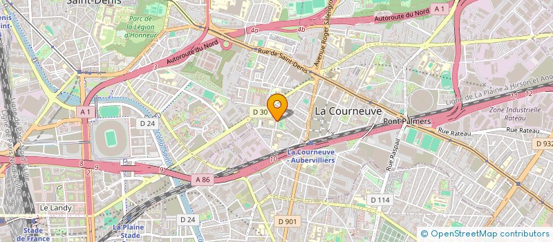 localisation de l'entreprise MADAME ALDIA BAMUHIGA MANGANGA à LA COURNEUVE