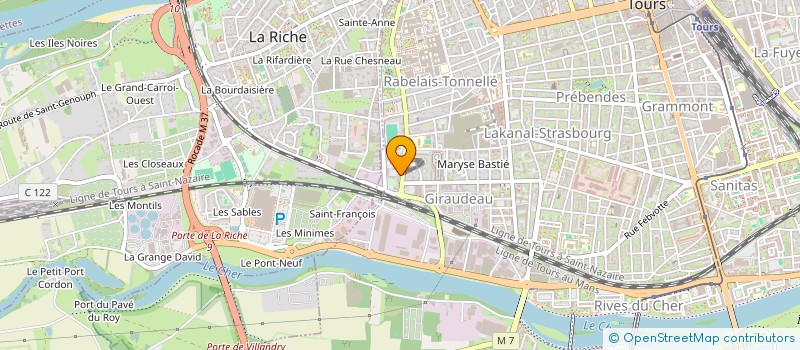 localisation de l'entreprise MADAME ALDJIA GUERRAH  TOURS