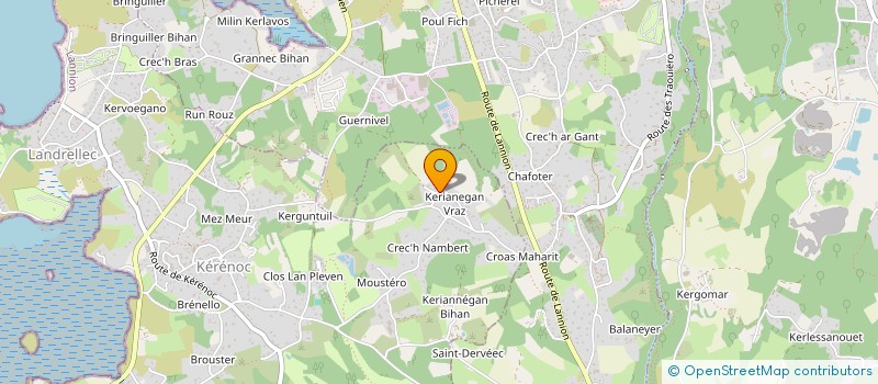 localisation de l'entreprise MADAME ALDJIA KERBADOU  PLEUMEUR-BODOU