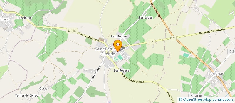 localisation de l'entreprise MADAME ALDONA LEWANDOWSKA  SAINT-FORT-SUR-GIRONDE