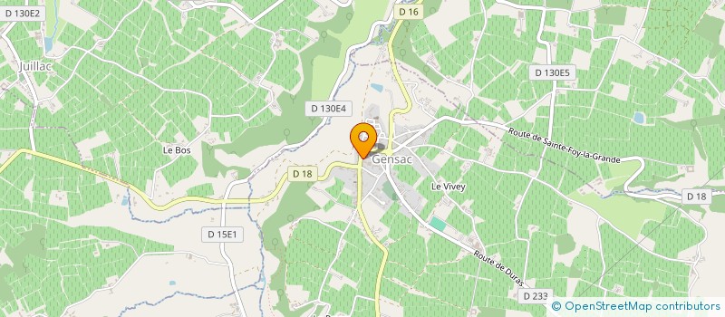 localisation de l'entreprise MADAME ALEGRIA LATORRE  GENSAC