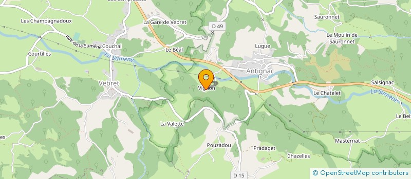localisation de l'entreprise MADAME ALEIDA VAN DYK à ANTIGNAC