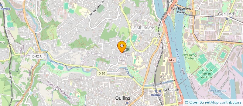 localisation de l'entreprise MADAME ALEKSANDRA GAGIC  LA MULATIERE