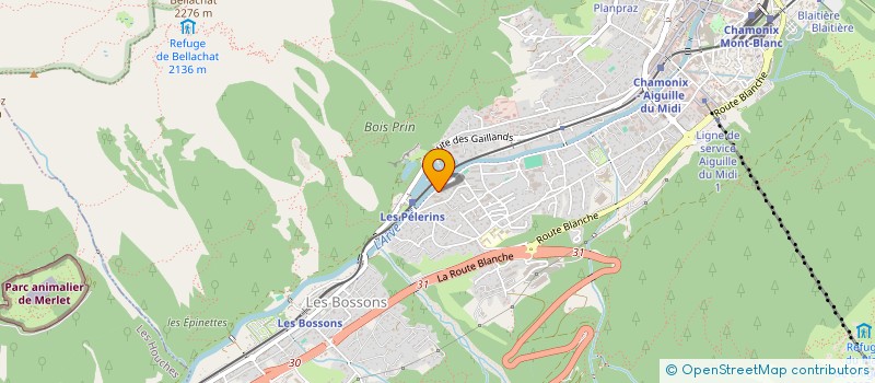 localisation de l'entreprise MADAME ALEKSANDRA JANIAK  CHAMONIX-MONT-BLANC